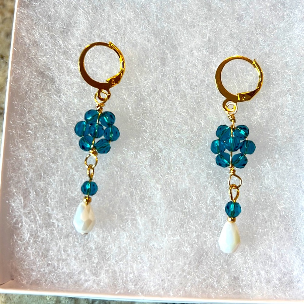 Handmade crystal earrings